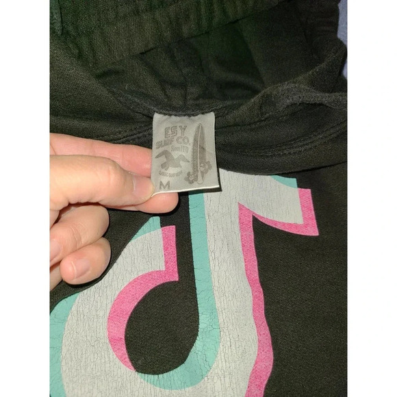 ESY Surf Co. Pullover Hoodie Teen's Size Medium Tiktok Logo Print Long Sleeve -Q - Picture 7 of 7